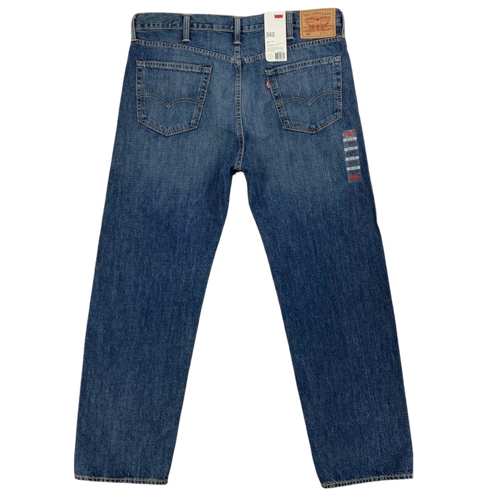 Levi’s 562 Loose Fit Tapered Ankle Button Fly Red Tab - Picture 7 of 15